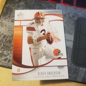Derek anderson #4 2009 SP signature edition